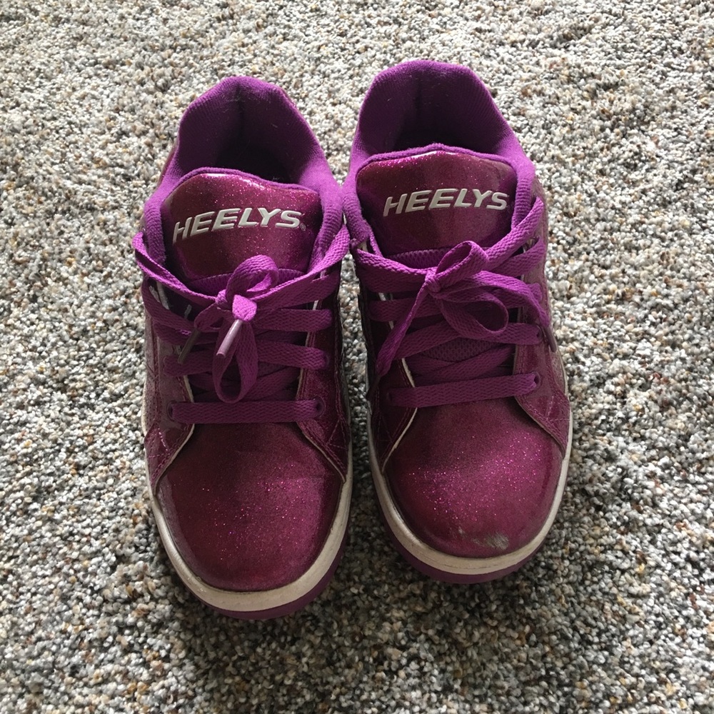 Purple Glitter Heelys